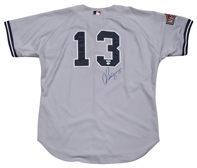 2004 Alex Rodriguez All-Star Game Used & Signed New York Yankees Road Jersey (Rodriguez LOA & PSA/DNA)
